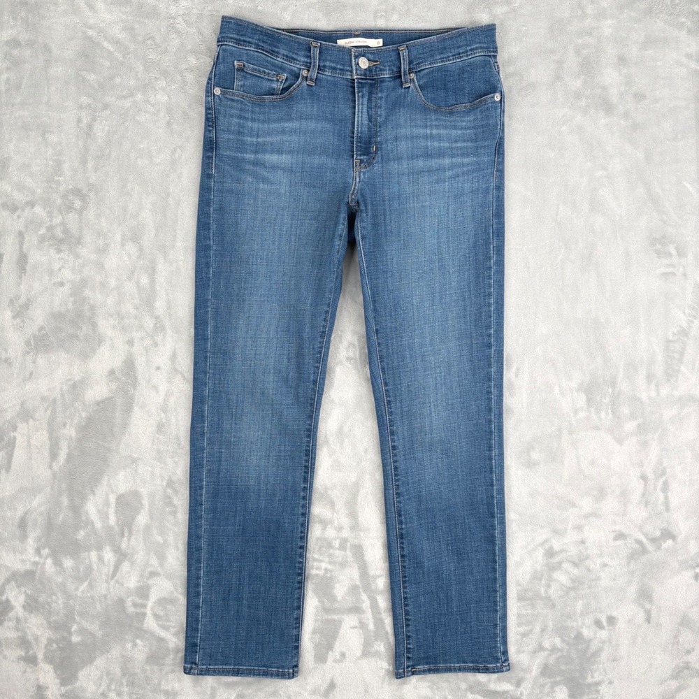 Levi's Classic Straight Jeans Womens 8M - W29 L30 Fits 29x29 Stretch‎ 39250-0082